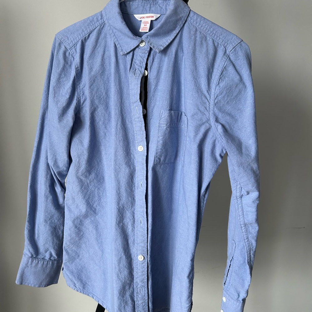 Joe Fresh Light Blue Casual Button Down Shirt